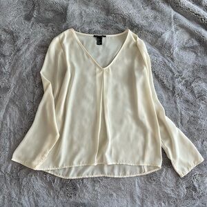 FOREVER 21 Cream Blouse